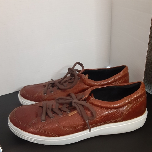 Ecco Soft 7 City Sneakers Men's 46 EU (12/12.5 U.S.) Brown Leather - Picture 2 of 12